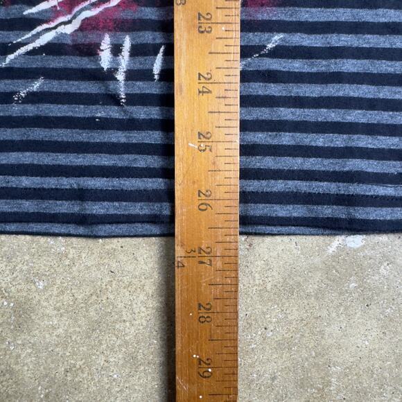 Iron Fist Sid Vicious Split V-Neck Graphic Tee XS NWT Punk Rock Striped Shirt - Picture 8 of 9